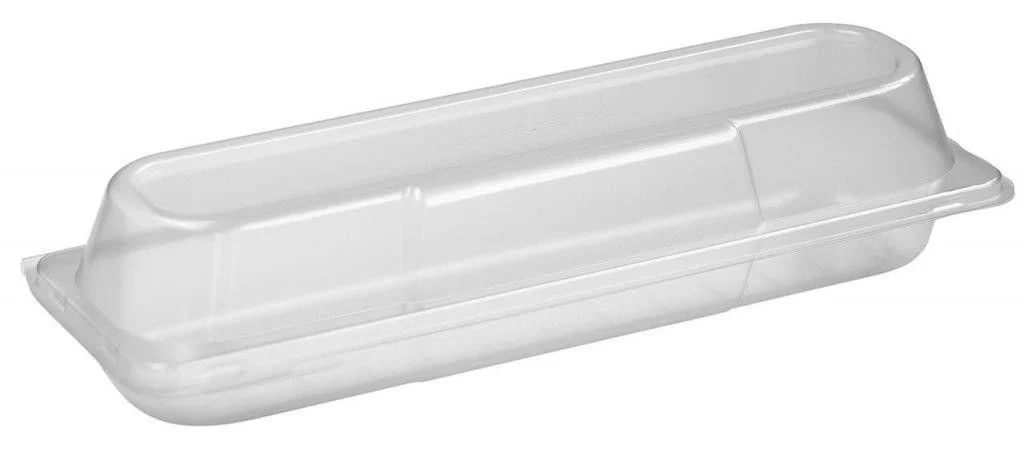 12 Plastic Baguette Hinged Wedges