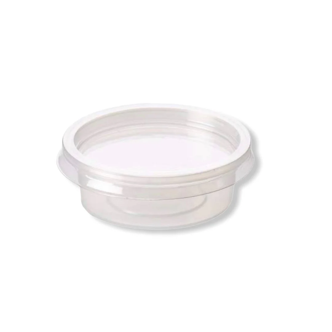 2oz Plastic Sauce Portion Pots With Lids