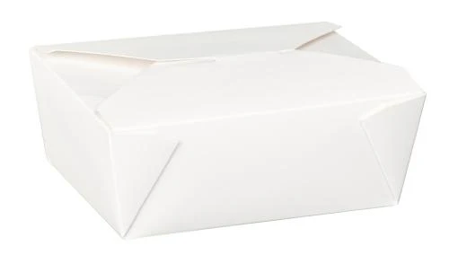 No8 White Food Boxes 46oz